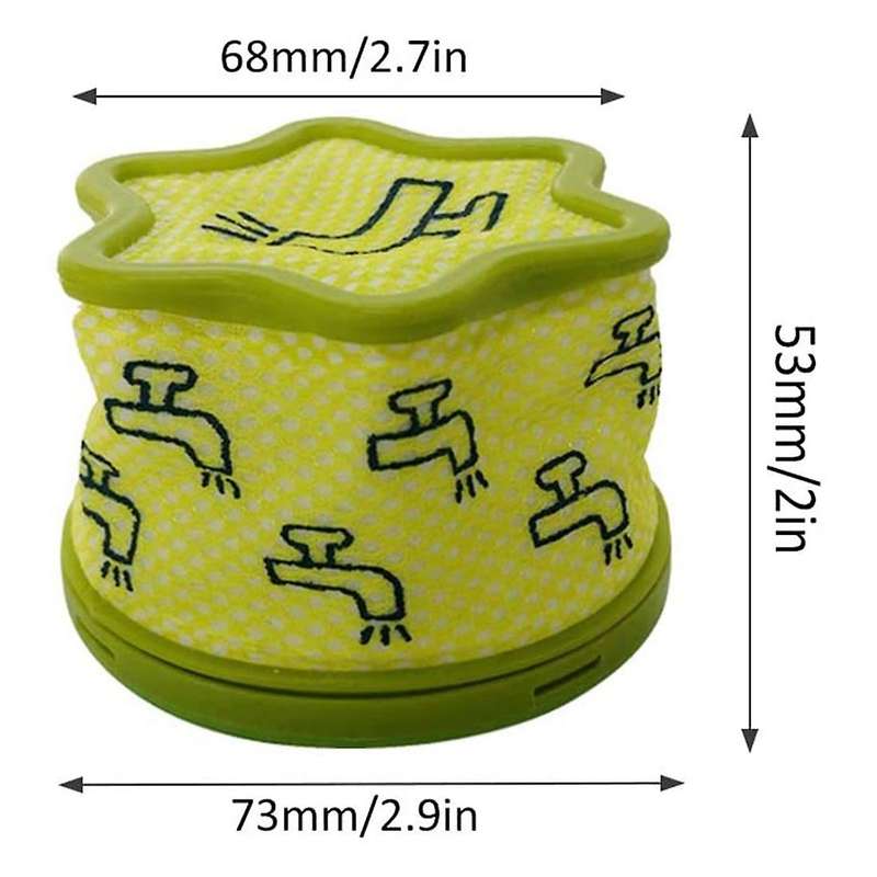 4 Pcs Vacuum Replacement Pre Filter with Brush for Lg Vacuum Cleaner