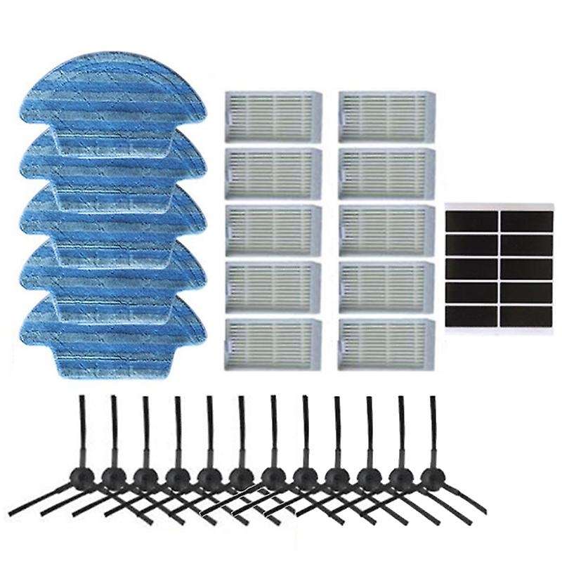 Hepa Filter Side Brush Filter Mop Cloth for Ilife V55 Pro Robotic
