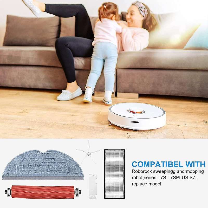 For Xiaomi Roborock Main Brush Filter Mop Cloths Of S7 T7s T7s Plus