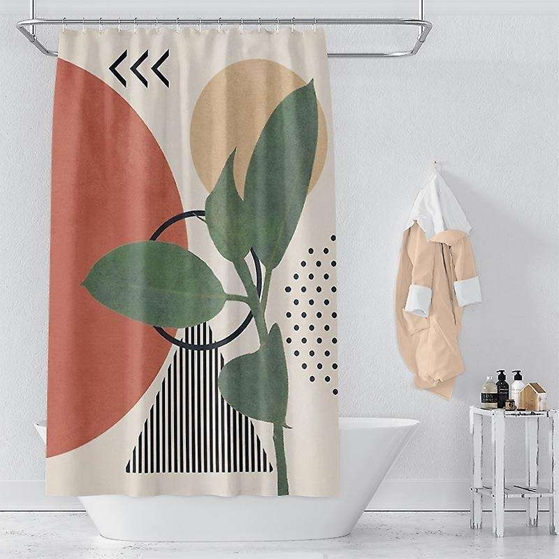 Modern Fabric Shower Curtain - Aesthetic Boho Cute Bathroom Shower B