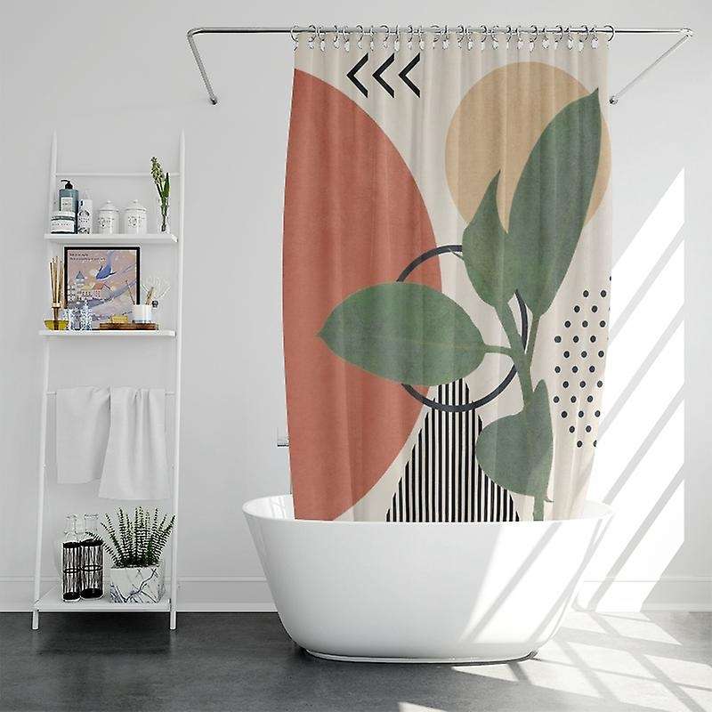 Modern Fabric Shower Curtain - Aesthetic Boho Cute Bathroom Shower B