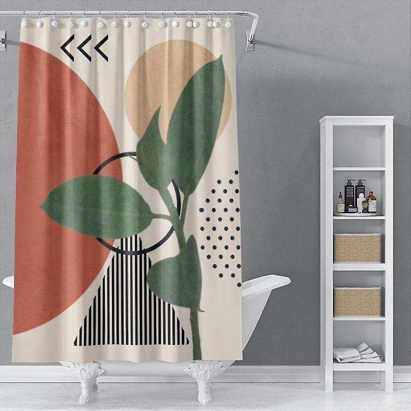 Modern Fabric Shower Curtain - Aesthetic Boho Cute Bathroom Shower B