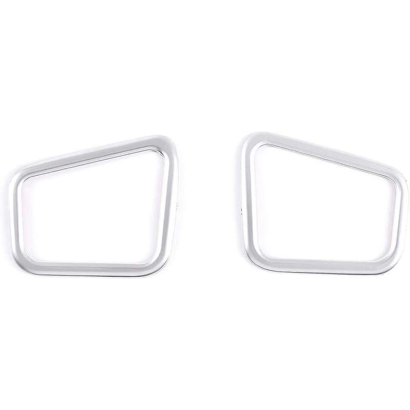 Car Dashboard Side Air Conditioner Outlet Frame Trim Cover (silver)