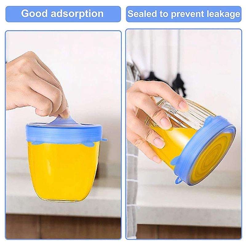 12 Pack Silicone Stretch Lids, Silicone Lids Food Covers, for Bowls