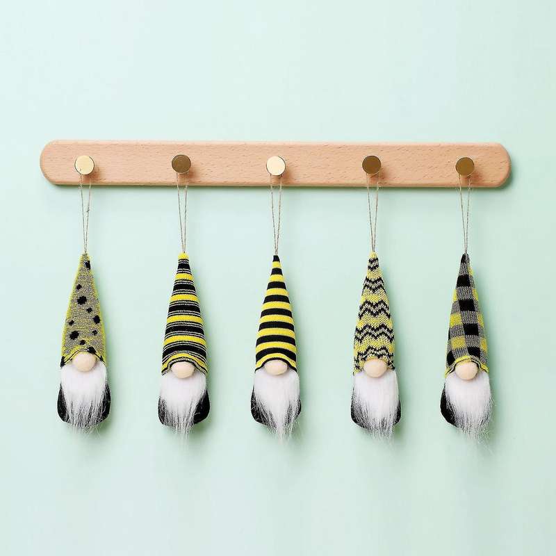 Bee Festival Gnomes Plush Toy for Kids Gifts Ornaments Faceless Doll