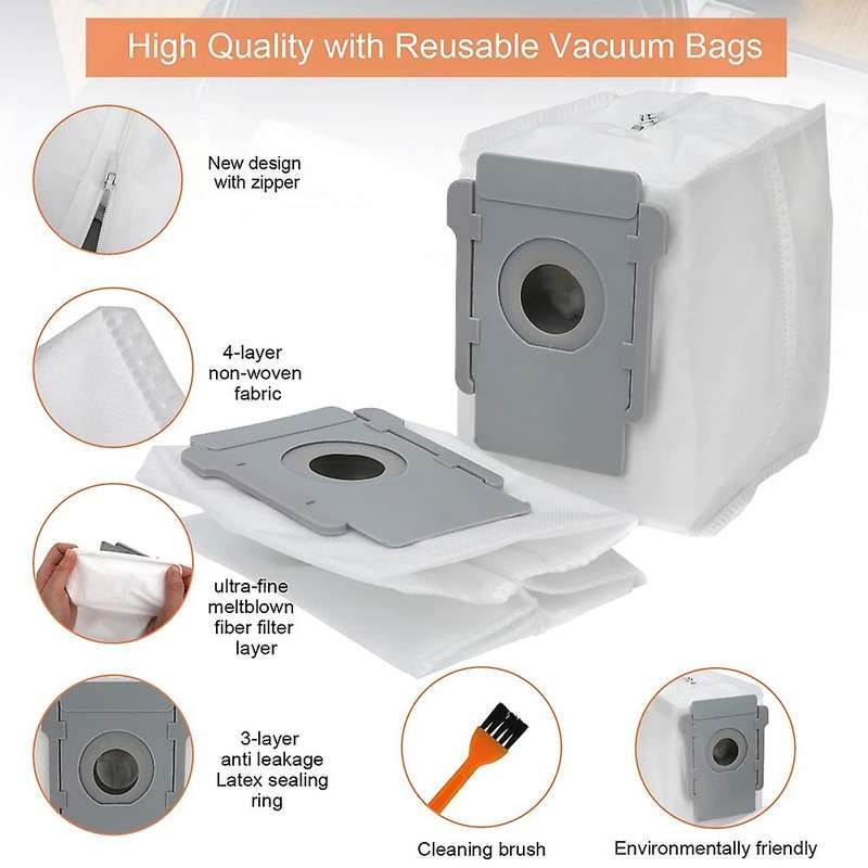 Replacement Parts Dust Bag Compatible for Irobot Roomba I7 I7+ I3 E5