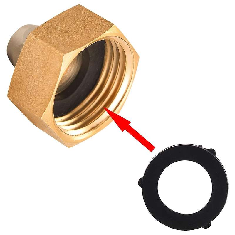 Garden Hose Adapter, 3/4 Inch Female Ght to 1/4 Inch Irrigation