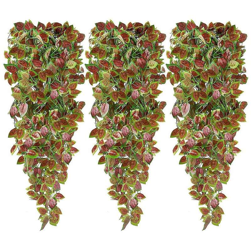 3 Pack Artificial Hanging Plants 3.6ft Ivy Plants for Indoor Outdoor