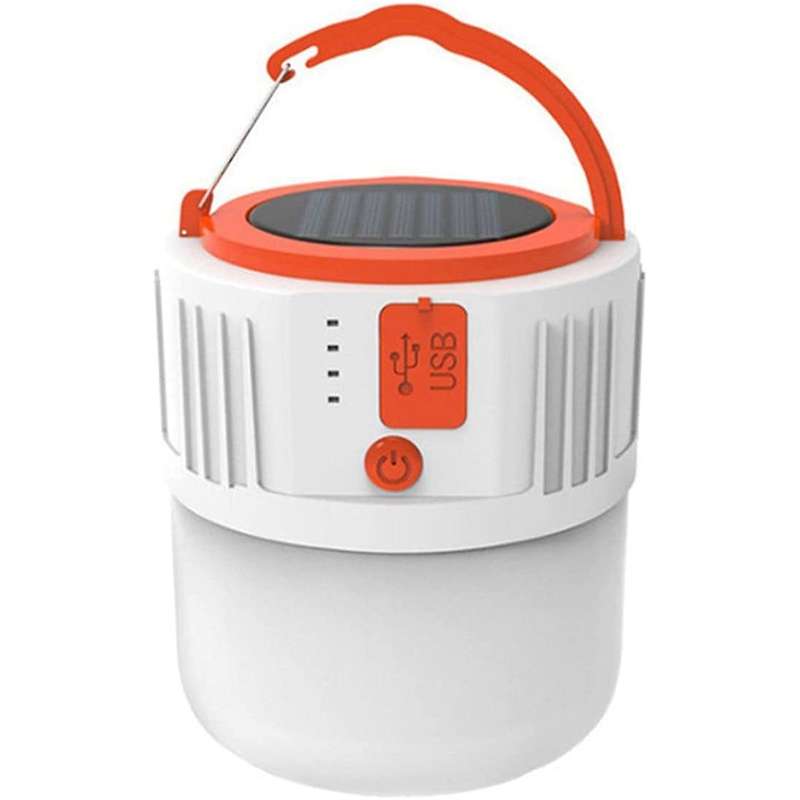 Led Solar Camping Lamp,garden Tent Lamp Light for Night Fishing,white