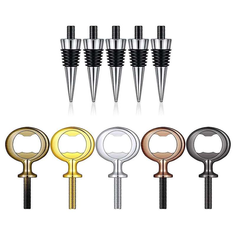 Wine Stopper,blank Bottle Opener Set for Wine Party Wood Turning Diy