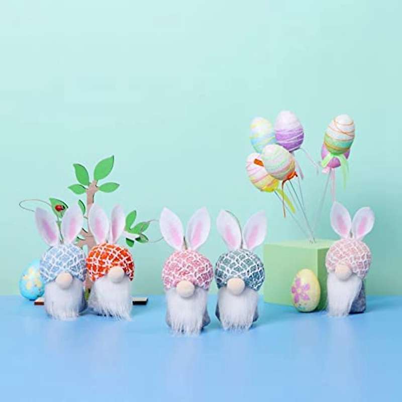 Handmade Easter Hanging Rabbit Dwarf Ornament Easter Gift Decoration