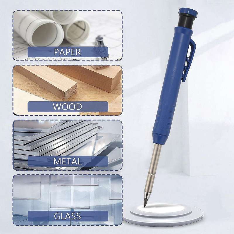 Woodworking Pencil Set with Refill for Woodworker Carpenter Scriber A
