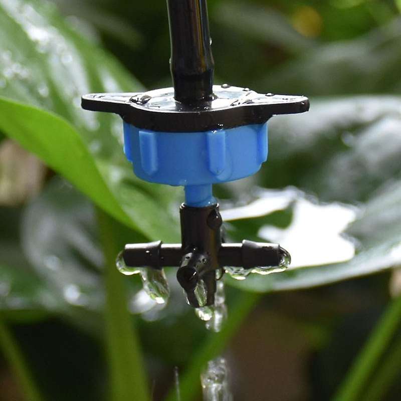 50set 8l Irrigation Dripper 4 Way Cross Connector for Emitter