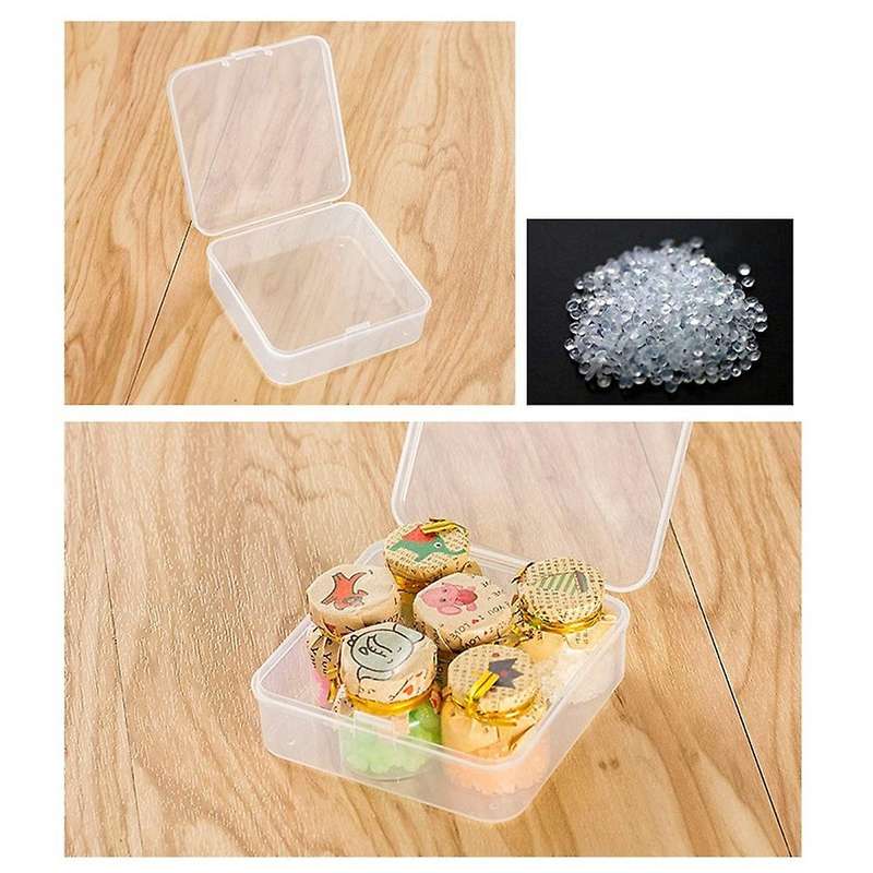 40 Pack Pack Clear Plastic Beads Storage Containers Box