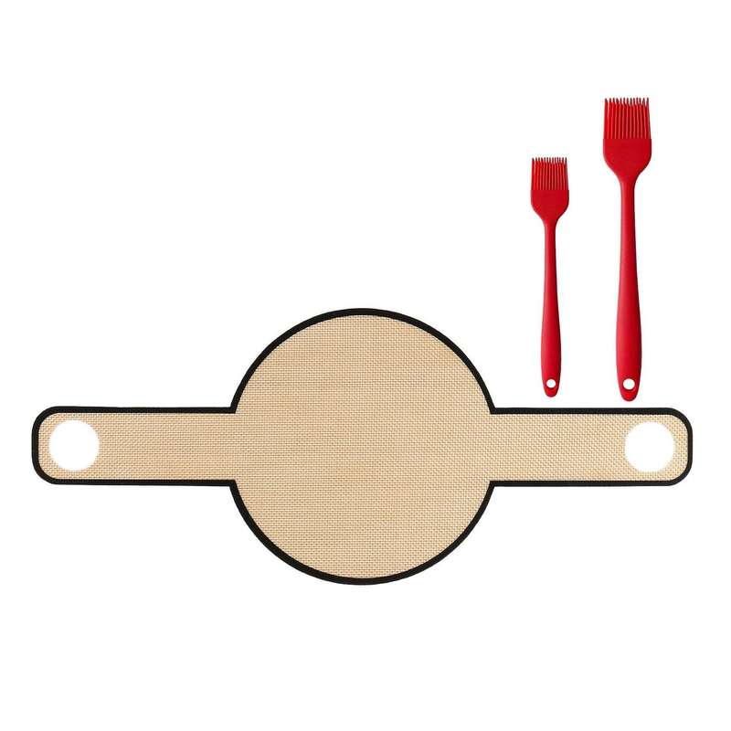 Oven Bread Baking Mat Sling Long Handle Extraction Pad with Brush
