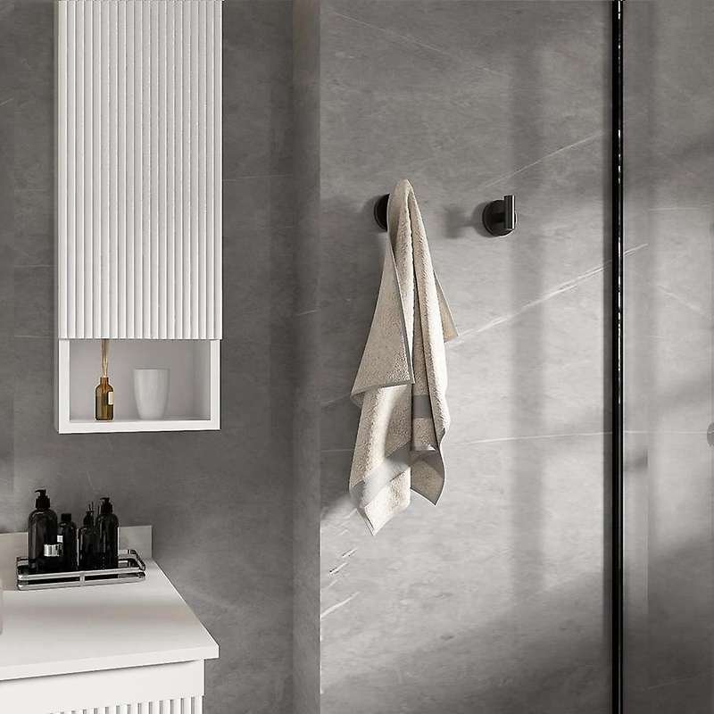 Bathroom Black Towel Hooks Stainless Steel Hooks for Kitchen Bathroom