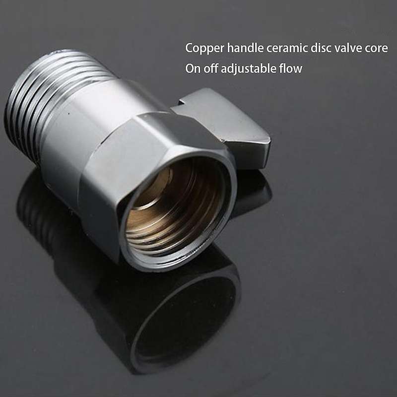 2pcs Shower Diverter Valve Solid Brass Shut Off Valve B