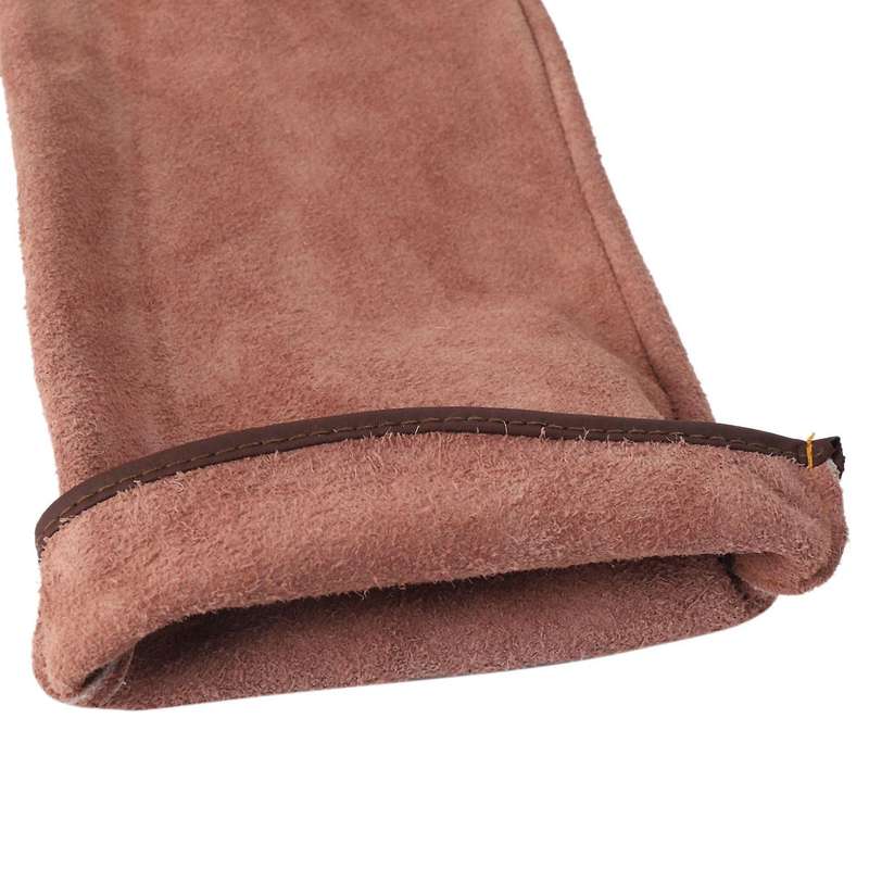 Gardening Gloves Leather Gloves with Long Forearm Gauntlet-m