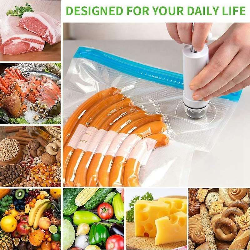 Sous Vide Bags 20 Pack Reusable, 1 Hand Pump,3 Size Sealed Bag,4 Clip