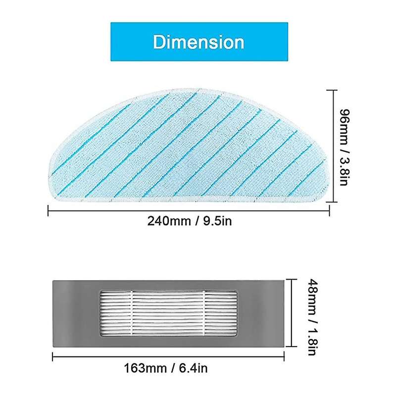 Accessories Kit Replacement for Ecovacs Deebot T9 T9+ T9 Aivi T9 Aivi