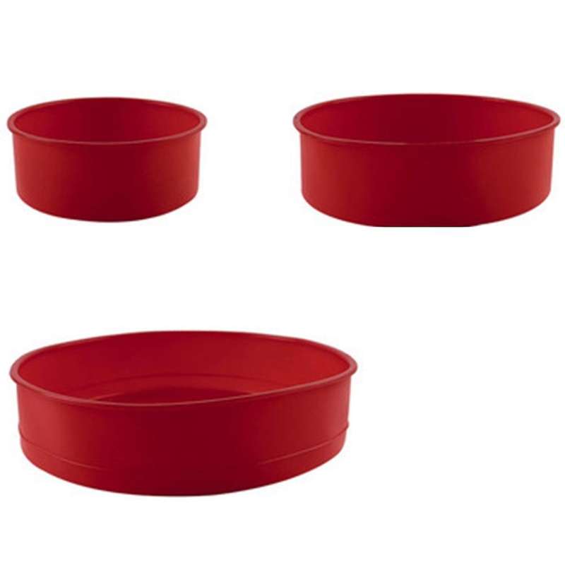 Round Rectangle Silicone Mould Baking Pan Shaped Pastry Muffin -a