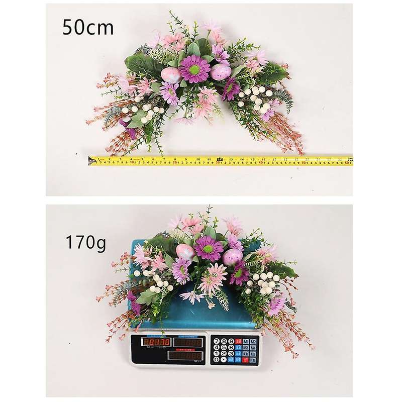 Easter Day Egg Flower Wreath Children Easter Gift Home Decoration