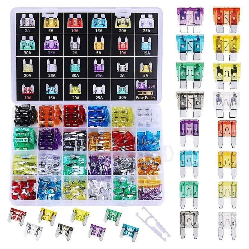 272pcs Car Fuse Plug Fuse Splitter Fuse Holder Kit with Fuse Puller