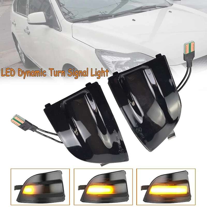 2 Pcs Led Dynamic Mirror Indicator Light for Ford Focus 2 Mk2 04-08