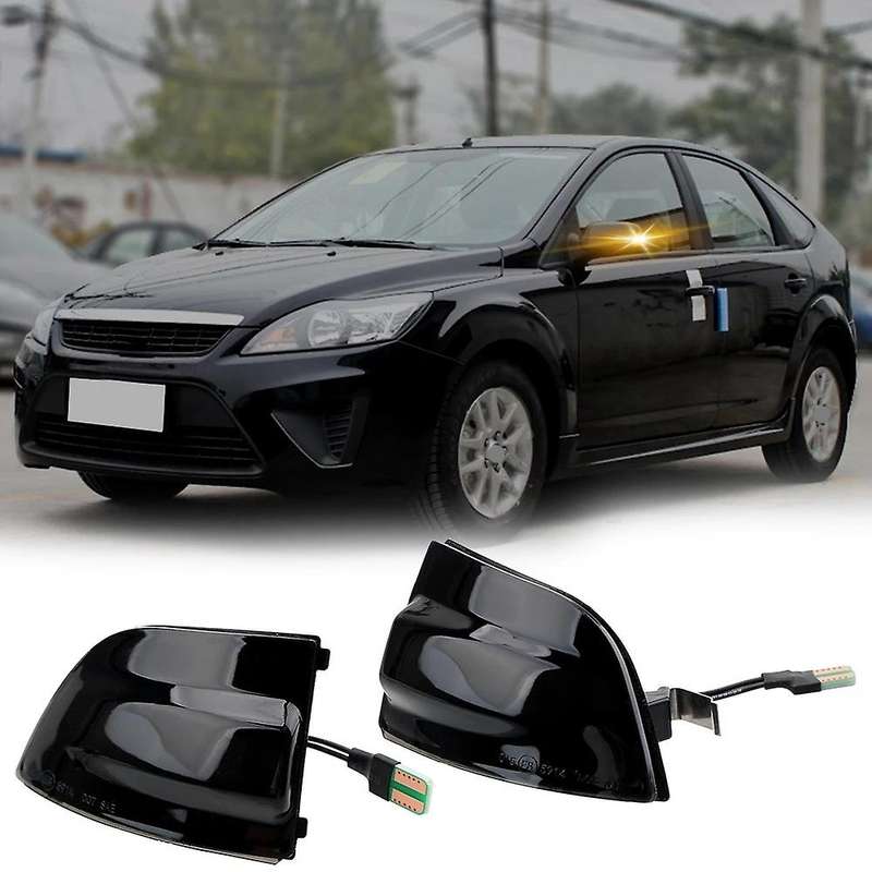 2 Pcs Led Dynamic Mirror Indicator Light for Ford Focus 2 Mk2 04-08