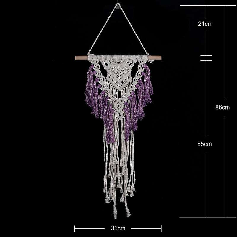 Wall Hanging Art Cotton Tapestry with Tassel for Wedding Decoration