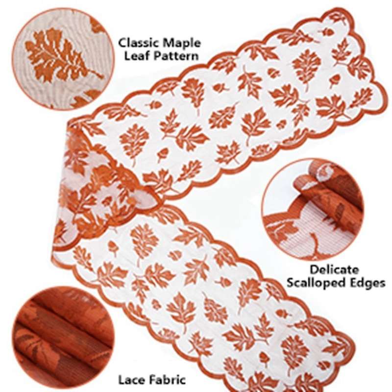 Thanksgiving Table Runner Decorations 13 X 72 Inch Table Runner Decor