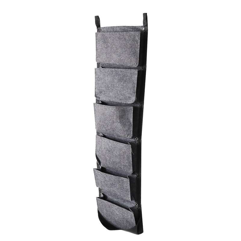 2pcs Vertical Planting Pouch 6 Pockets Wall Hanging Garden Planter