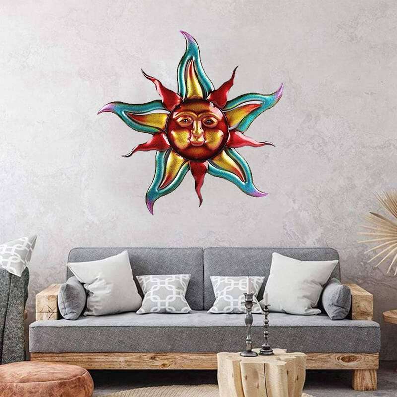 Wall Hanging Home Decoration Wrought Iron Sun Decoration Pendant