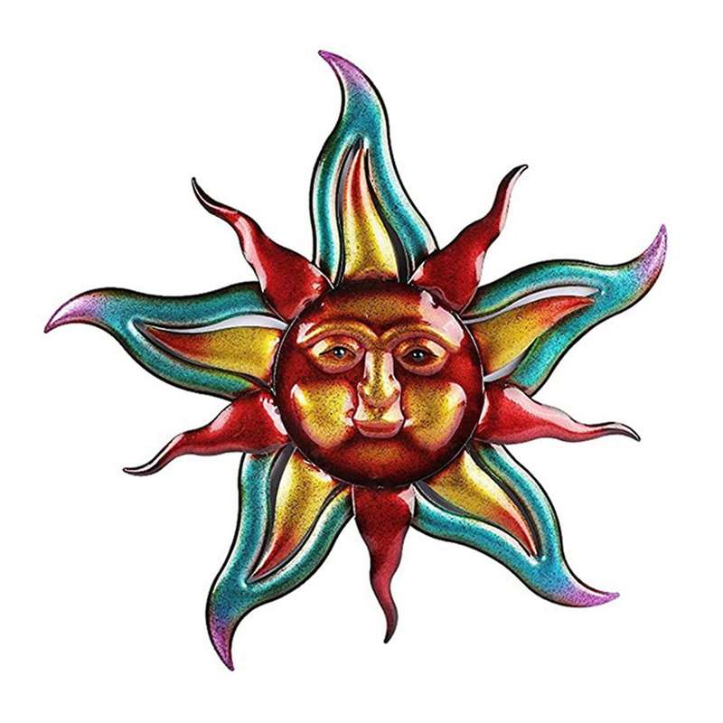 Wall Hanging Home Decoration Wrought Iron Sun Decoration Pendant