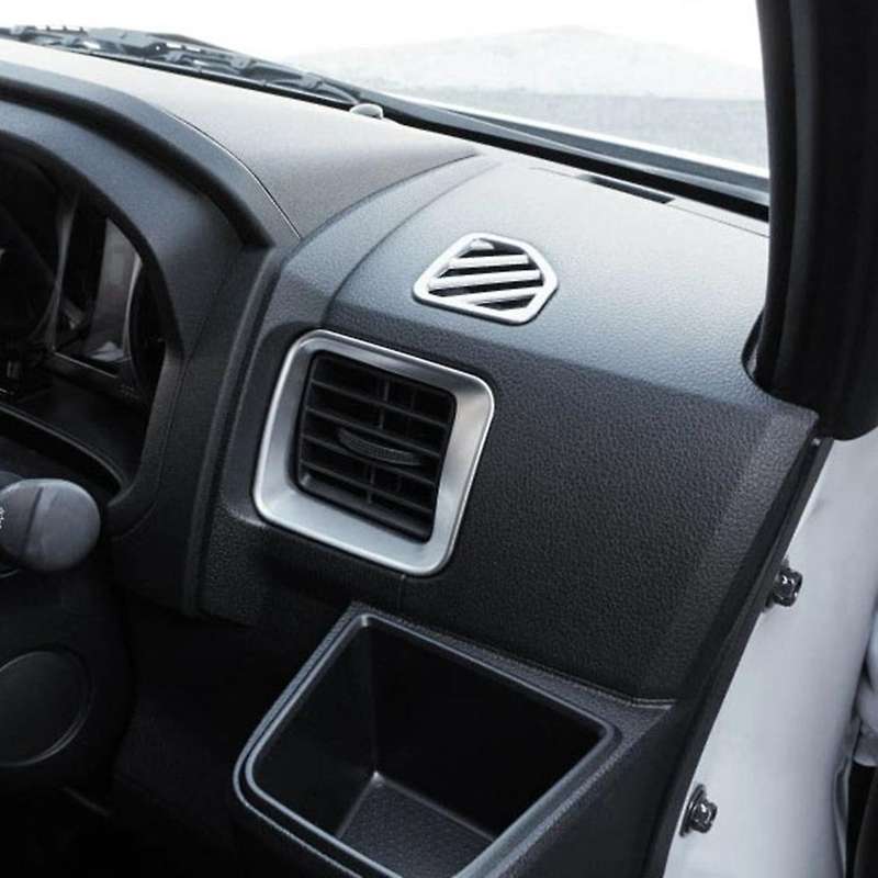 Matte Silver Air Vent Housing Outlet Frame Decorative Cover Trim
