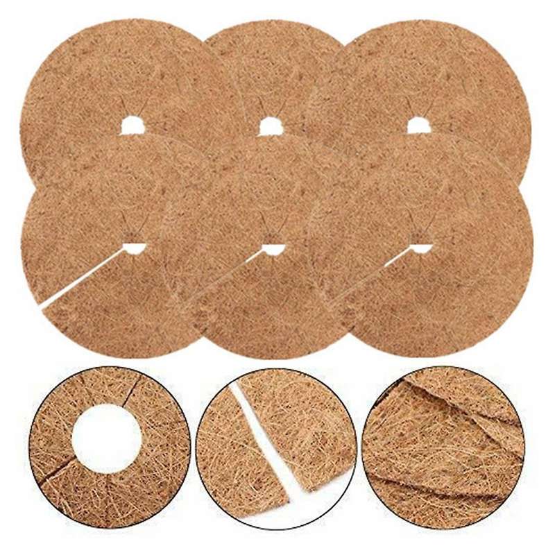 6pcs Coconut Palm Mulch Cover for Plant Root Anti-freezing 30cm