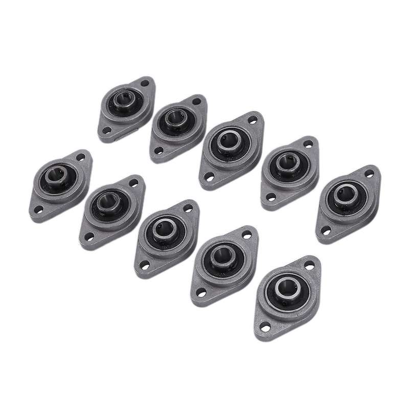 10 Pcs Kfl08 8mm Diameter Zinc Alloy Bearing Housing Fl08 K08