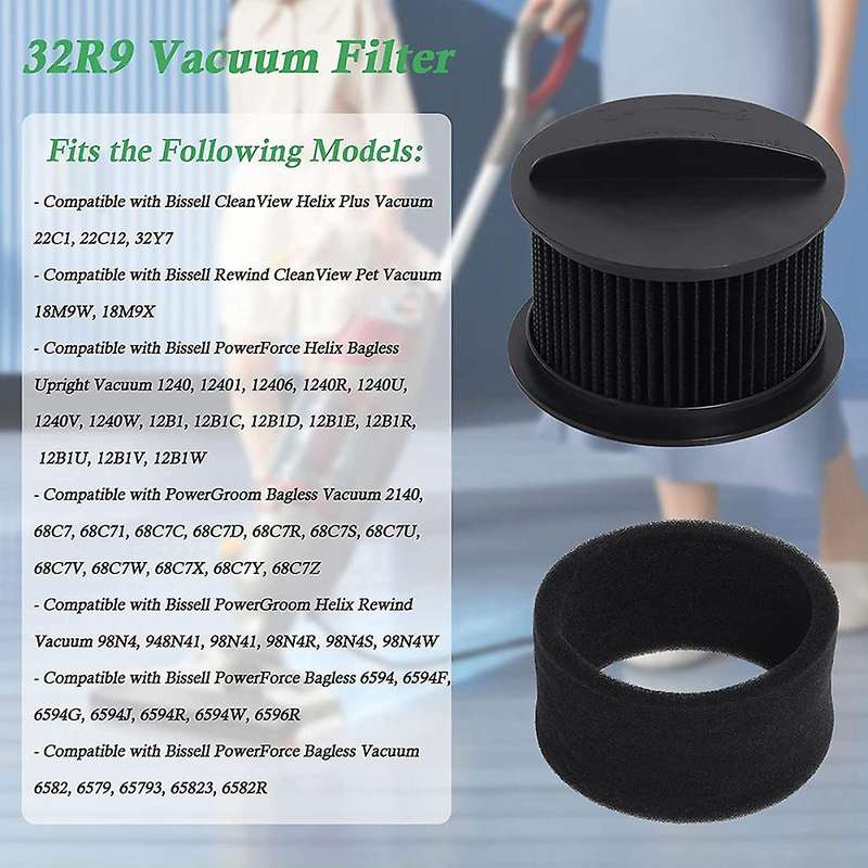 Vacuum Filters for Bissell 32r9 Circular Vacuum Filter Kit 2037913