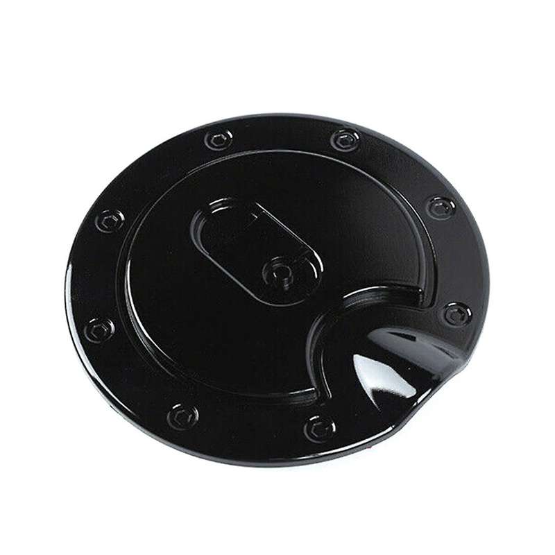 Door Fuel Tank Cover Gas Filler Cap Trim for Dodge Ram, Abs Black