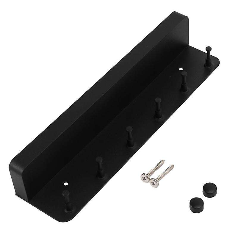 Wall Mount Key Holder Metal Mail Organizer Decorative with 6 Hooks A