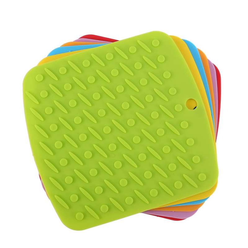 Silicone Pot Holder,trivets,mitts, Multipurpose Kitchen Tool,6 Pack