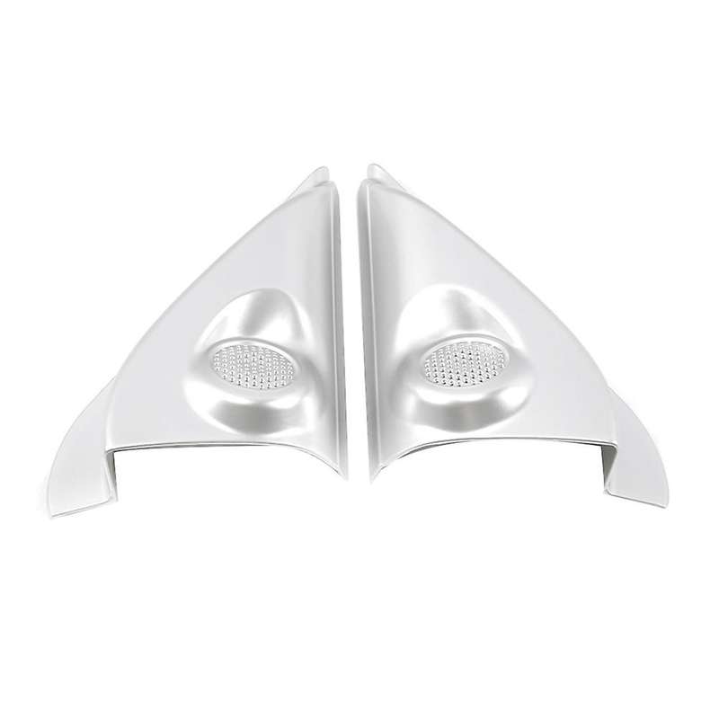 Car Front Door Triangle Frame Trim for Mitsubishi Outlander Silver