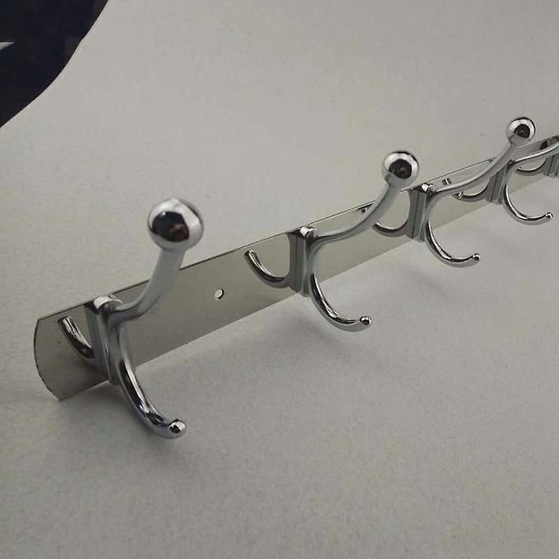 Wall Door Bathroom Bedroom Mounted Hanger 6 Hooks Hat Towel Hook Rack