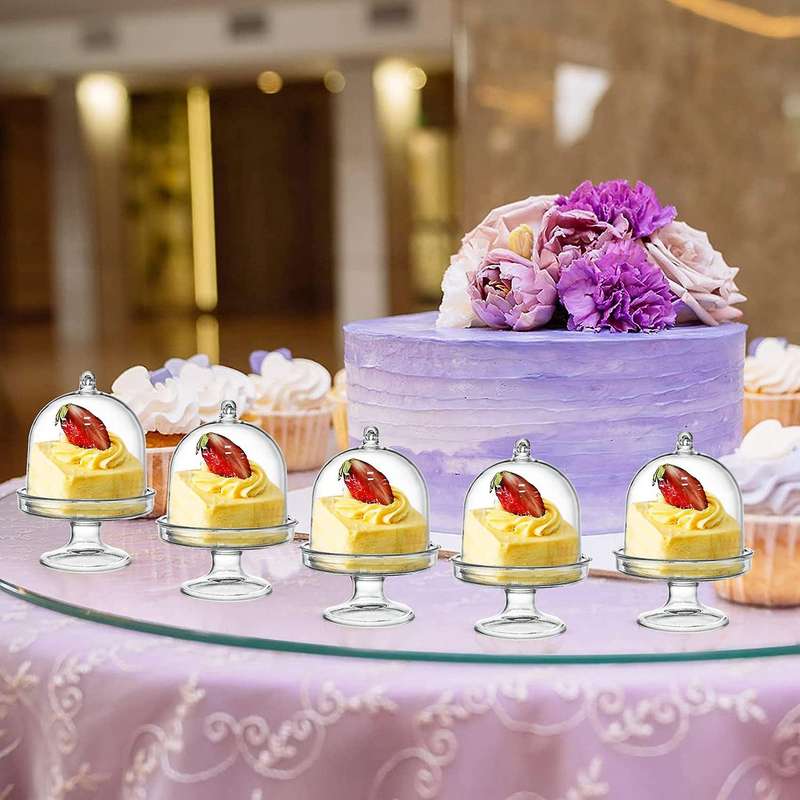 24pcs Mini Cake Stand Dessert Cup Cake Tray Candy Boxes Mini ,a