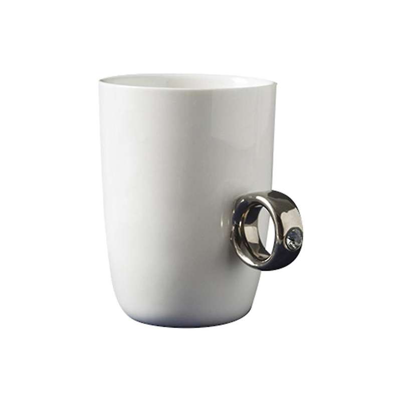 Joyonly Creative Wedding Gift Couple Cartoon Elegant(silver Handle)