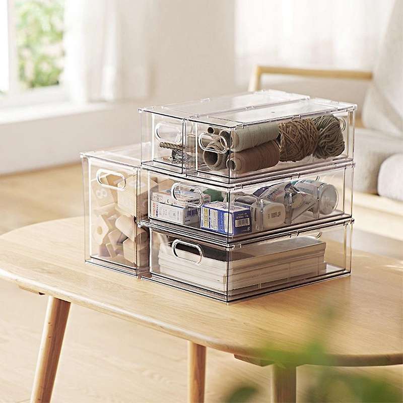 Drawer Storage Box Home Desktop Toy Clothes Cosmetic Kitchen Box A