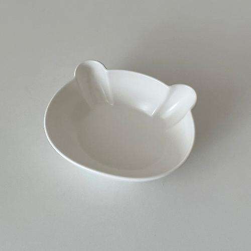 Kawaii Bear Bowl Cute Ceramic Bowl and Plate Dessert Bowl Camel Color