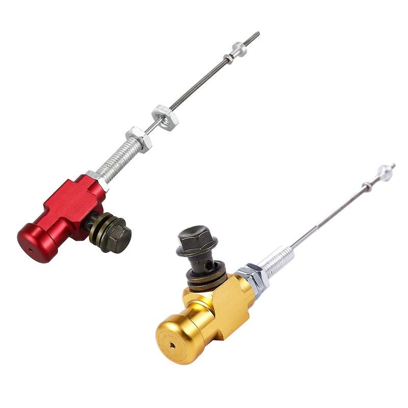 Motorcycle Hydraulic Clutch Rod Brake Pump M10x1.25mm Red