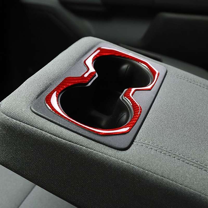 Car Cup Holder Cover for Dodge Ram 1500 2018-2022,carbon Fiber