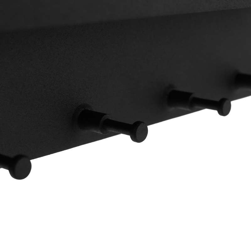 Key Rack Organiser with 6 Hooks and Stainless Steel Shelf
